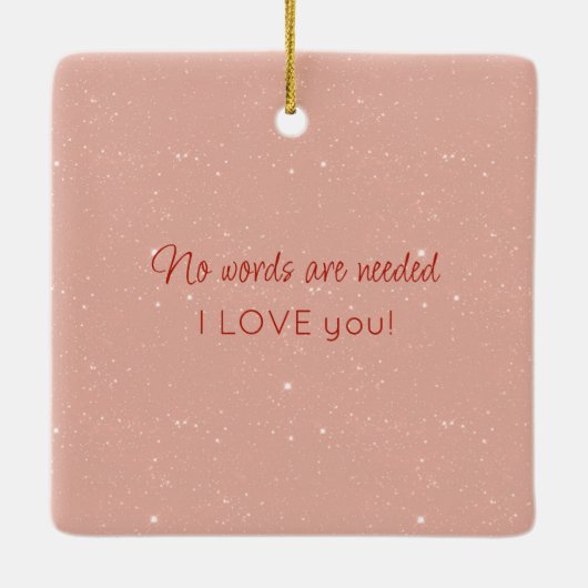 Een muiskoppel in de liefde Valentijn Keramisch Ornament (Achterkant)