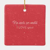 Een muiskoppel in de liefde Valentijn Keramisch Ornament (Achterkant)