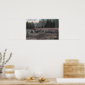 Een Mule Team in Camp Lewis Poster (Keuken)