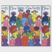 Een multidisciplinair werkdocument van één familie cadeaupapier (Vlak)