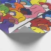 Een multidisciplinair werkdocument van één familie cadeaupapier (Hoek)