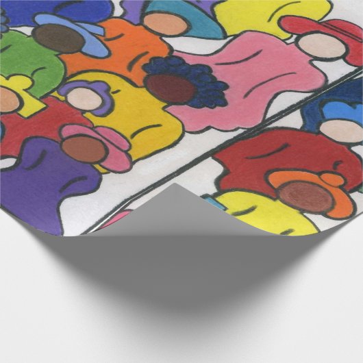 Een multidisciplinair werkdocument van één familie cadeaupapier (Hoek)