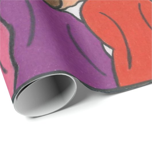 Een multidisciplinair werkdocument van één familie cadeaupapier (Rol Hoek)