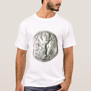Een muntstuk waarop het profiel van Shapur II is a T-shirt