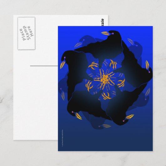 EEN MURDER VAN KROEIEN BRIEFKAART (Voorkant / Achterkant)