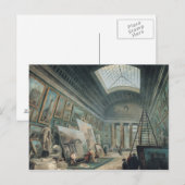 Een museumgalerij met antieke Romeinse kunst Briefkaart (Voorkant / Achterkant)