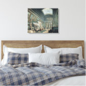 Een museumgalerij met antieke Romeinse kunst Canvas Afdruk (Insitu (Slaapkamer))