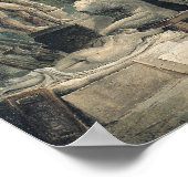 Een museumgalerij met antieke Romeinse kunst Poster (Hoek)