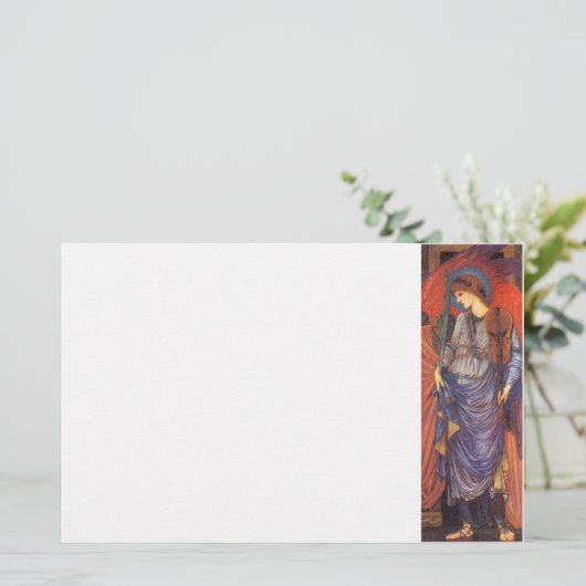 Een Musical Angel Briefpapier (Staand voorkant)