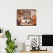 Een Musical Evening (olie op canvas) 2 Poster (Thuiskantoor)