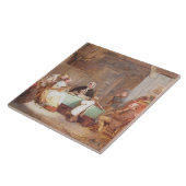 Een Musical Evening (olie op canvas) 2 Tegeltje (Zijkant)