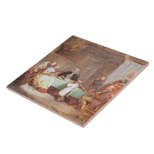 Een Musical Evening (olie op canvas) 2 Tegeltje (Zijkant)