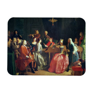 Een Musical Evening (olie op canvas) Magneet