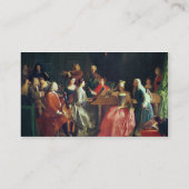 Een Musical Evening (olie op canvas) Visitekaartje (Achterkant)