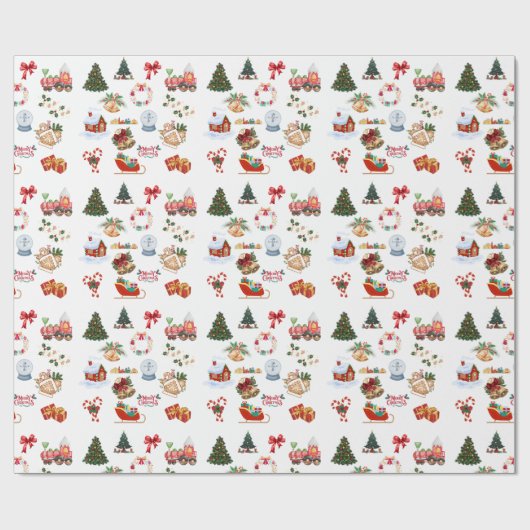 Een must-have item voor een vrolijk kerstfeest cadeaupapier (Vlak)