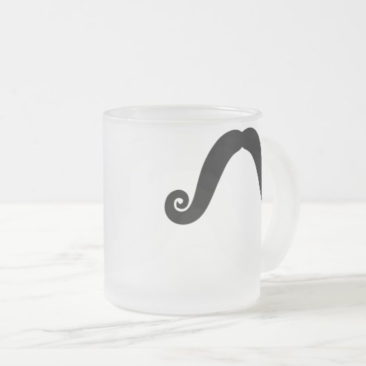 Een Mustache Coffee Mok Mustache Face kweken (Voorkant rechts)