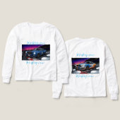 Een mustang maakt een race (Voorkant /achterkant)