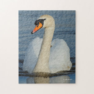 Een Mute Swan-aanpak Legpuzzel
