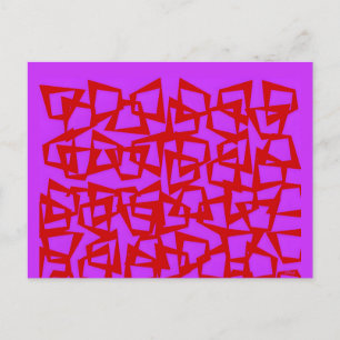 Een muur van kwart-eeuw modernisme briefkaart