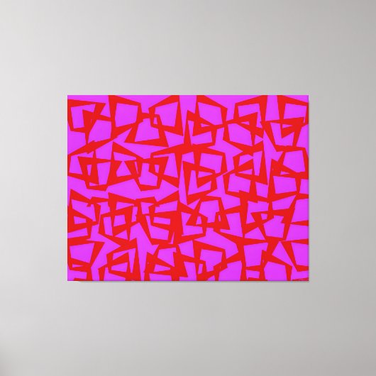 Een muur van kwart-eeuw modernisme canvas afdruk (Voorkant)