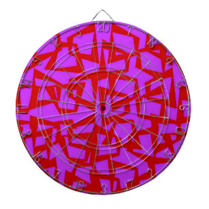 Een muur van kwart-eeuw modernisme dartbord