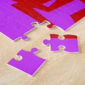 Een muur van kwart-eeuw modernisme legpuzzel (Zijkant)