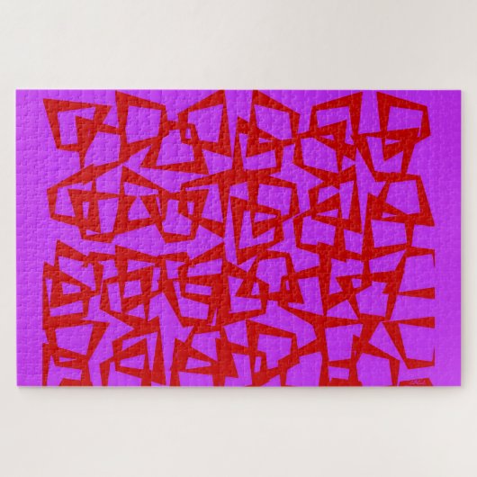 Een muur van kwart-eeuw modernisme legpuzzel (Horizontaal)