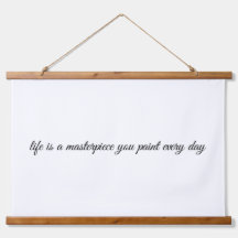 Een muurschildertje met bovenzijde