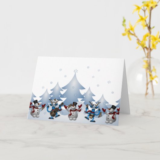 Een muziekfeest met kerst kaart (Gele Bloem)