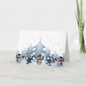 Een muziekfeest met kerst kaart (Voorkant)