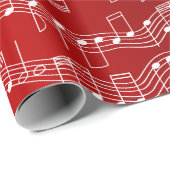 Een muziekkerst cadeaupapier (Rol Hoek)