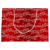 Een muziekkerst groot cadeauzakje (Voorkant)