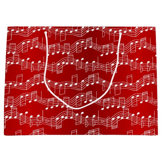 Een muziekkerst groot cadeauzakje (Voorkant)