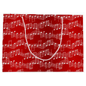 Een muziekkerst groot cadeauzakje (Achterkant)