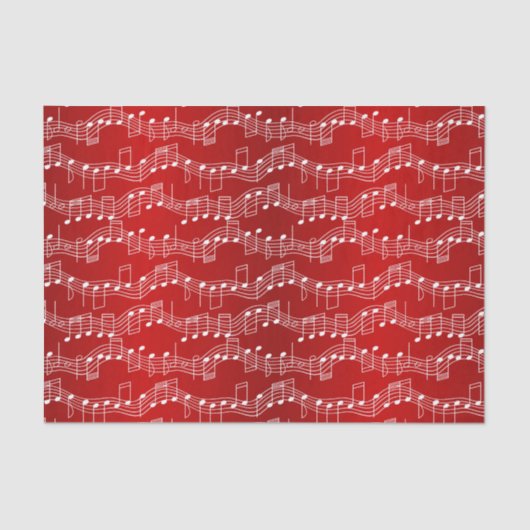 Een muziekkerst tissuepapier (Voorkant)