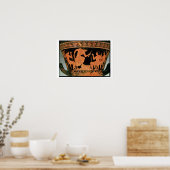 Een muzikaal Contest, detail van een Attische rode Poster (Keuken)