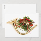 Een muzikaal ornament van instrumentenKerstmis Feestdagenkaart (Voorkant / Achterkant)