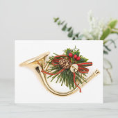 Een muzikaal ornament van instrumentenKerstmis Feestdagenkaart (Staand voorkant)