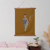 Een muzikale impressie hangend wandkleed (Slaapkamer)