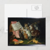 Een muzikale verzameling van katten briefkaart (Voorkant / Achterkant)
