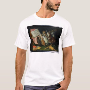 Een muzikale verzameling van katten t-shirt