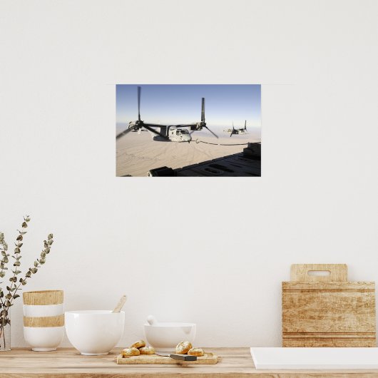 Een MV-22 Osprey vult midflight Poster (Keuken)