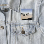 Een MV-22 Osprey vult midflight Vierkante Button 5,1 Cm (In situ)