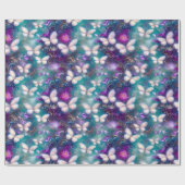 Een mysterie met een vlinderreeks, ontwerp 1 cadeaupapier (Vlak)