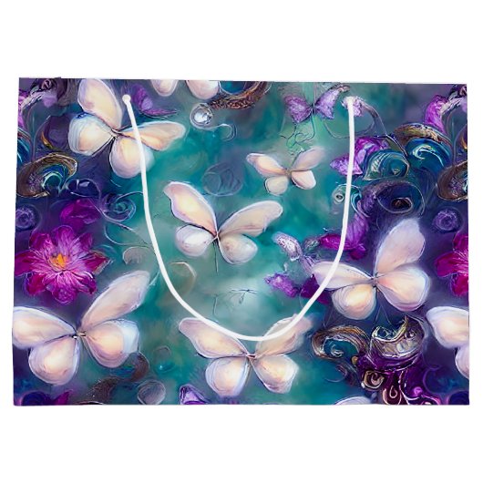 Een mysterie met een vlinderreeks, ontwerp 1 groot cadeauzakje (Achterkant)