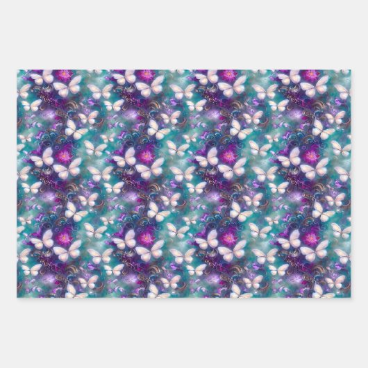 Een mysterie met een vlinderreeks, ontwerp 1 inpakpapier vel (Voorkant 3)