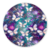 Een mysterie met een vlinderreeks, ontwerp 1 keramische knop (Voorkant)