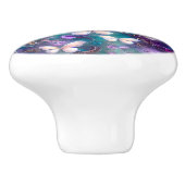 Een mysterie met een vlinderreeks, ontwerp 1 keramische knop (Zijkant)