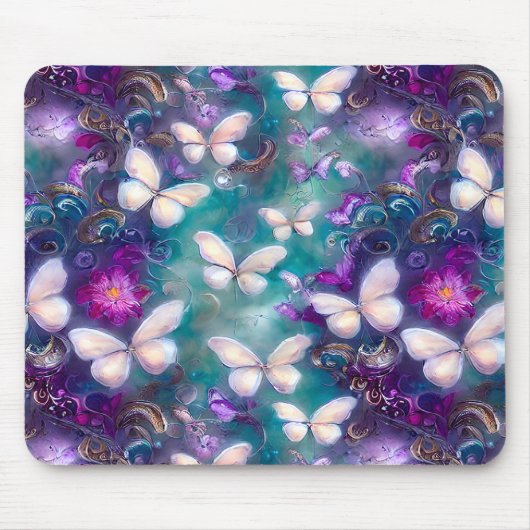 Een mysterie met een vlinderreeks, ontwerp 1 muismat (Voorkant)