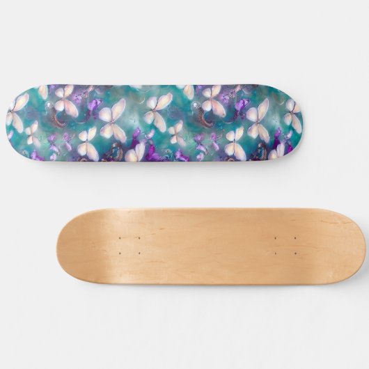Een mysterie met een vlinderreeks, ontwerp 1 persoonlijk skateboard (Horizontaal)